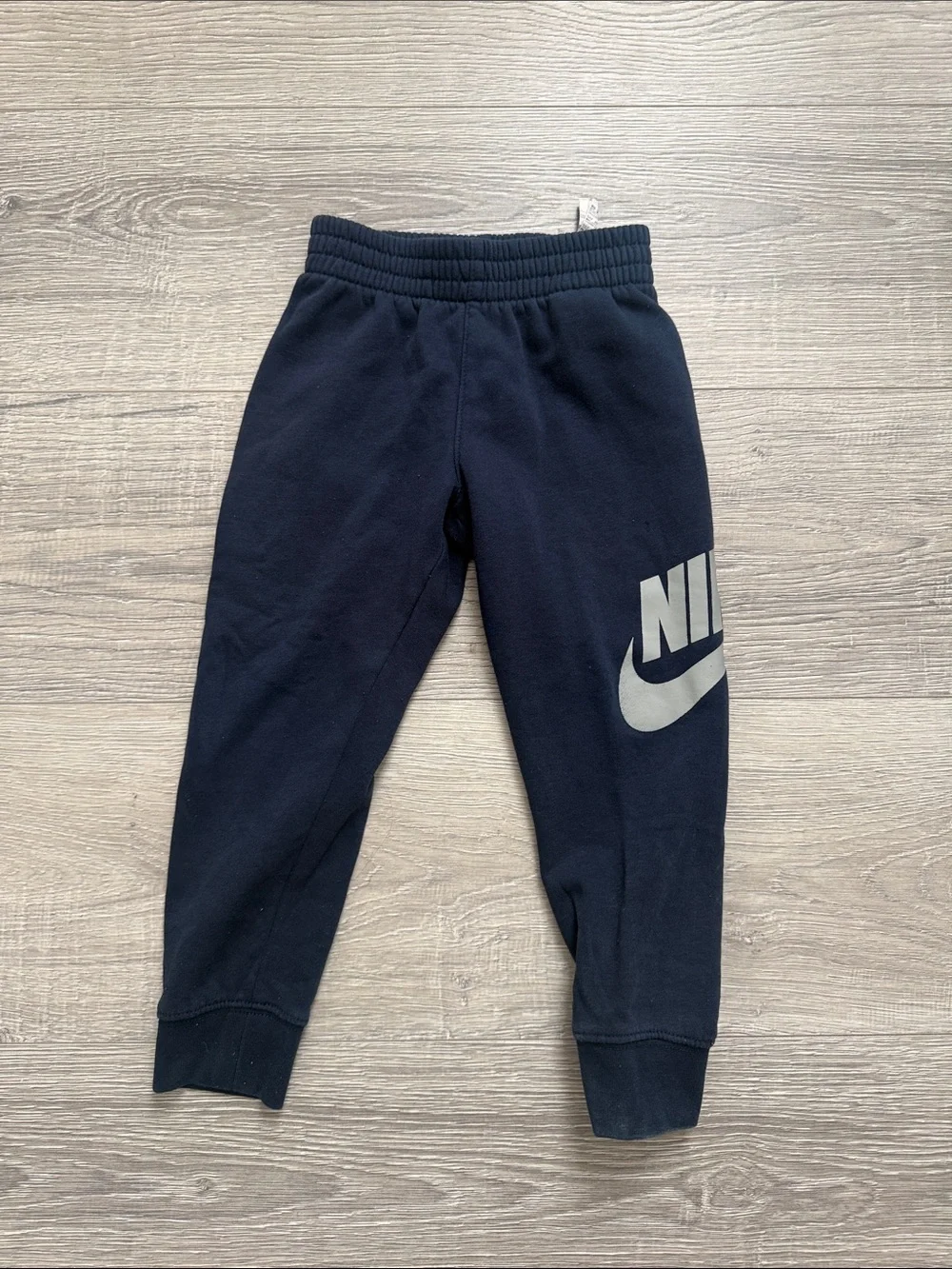 Nike Navy Blue Kids Hoodie & Joggers Set with Gray Logo